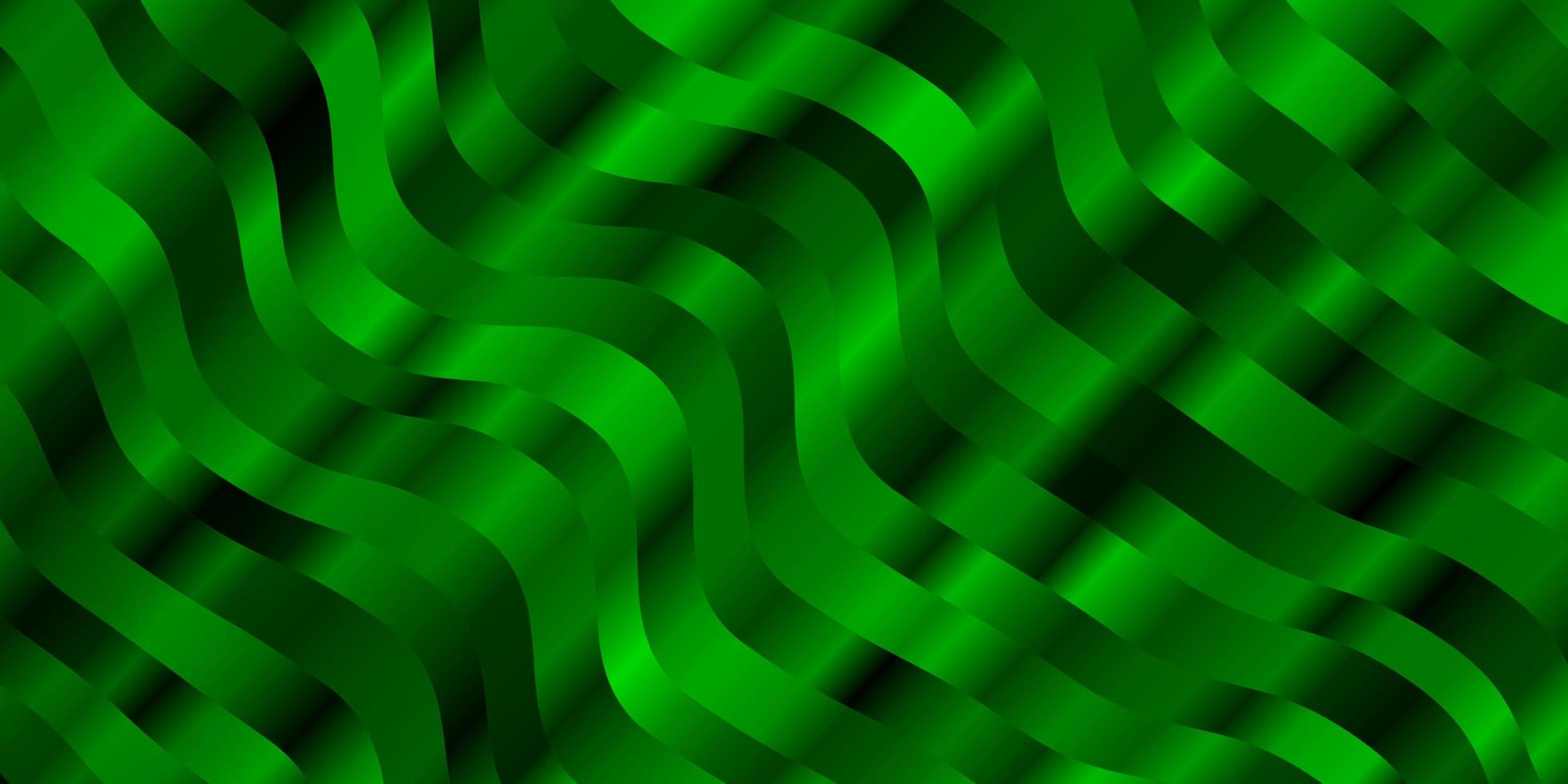 Green pattern with curves. vector