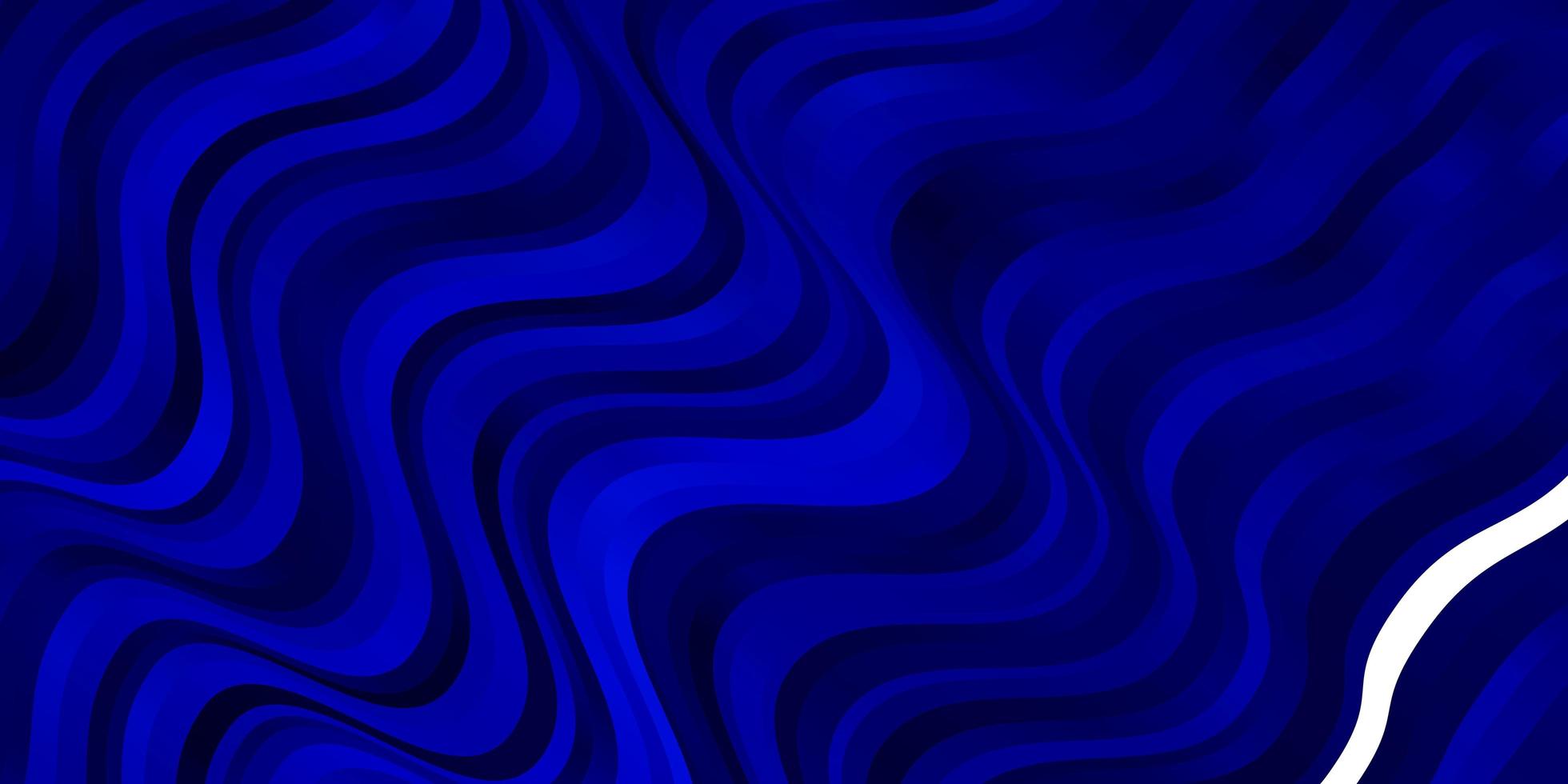 Dark blue pattern with curves. vector