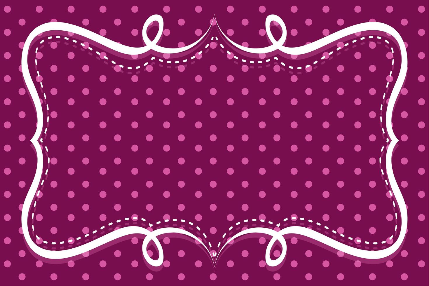 Background template with polka dot pattern vector