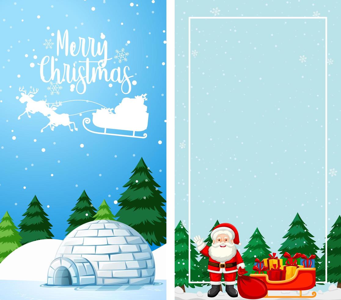 Background templates with Christmas theme vector