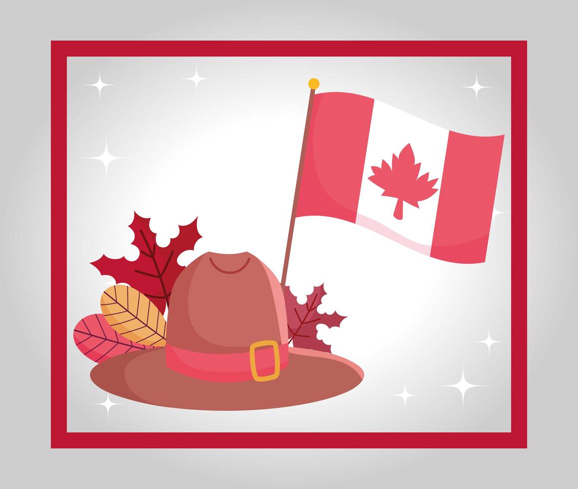 Happy Canada Day celebration banner vector