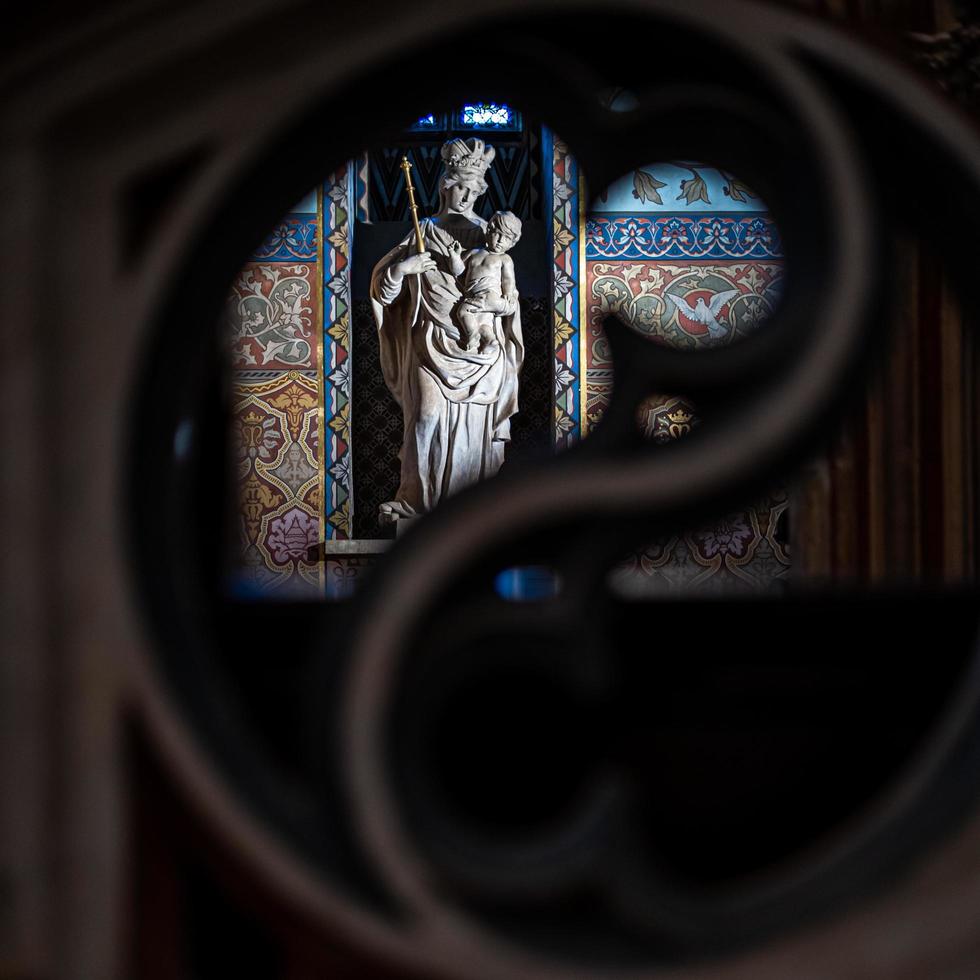 Budapest, Hungary, 2020 - Statue in a Hungarian church photo