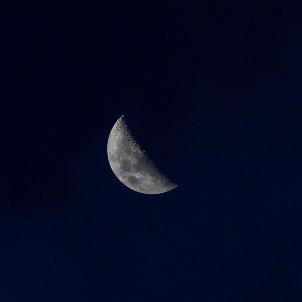 Dramatic view of the moon photo