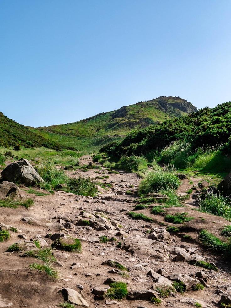 caminata por el asiento de Artur en Escocia foto