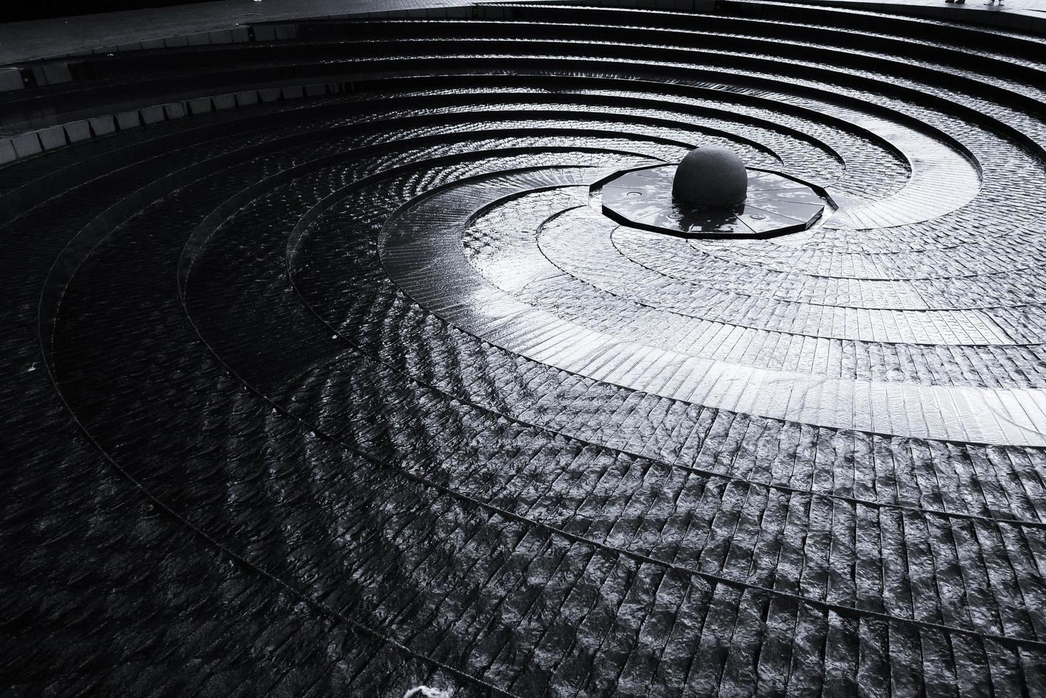 Sydney, Australia, 2020 - Black and white of stairs and sculpture photo