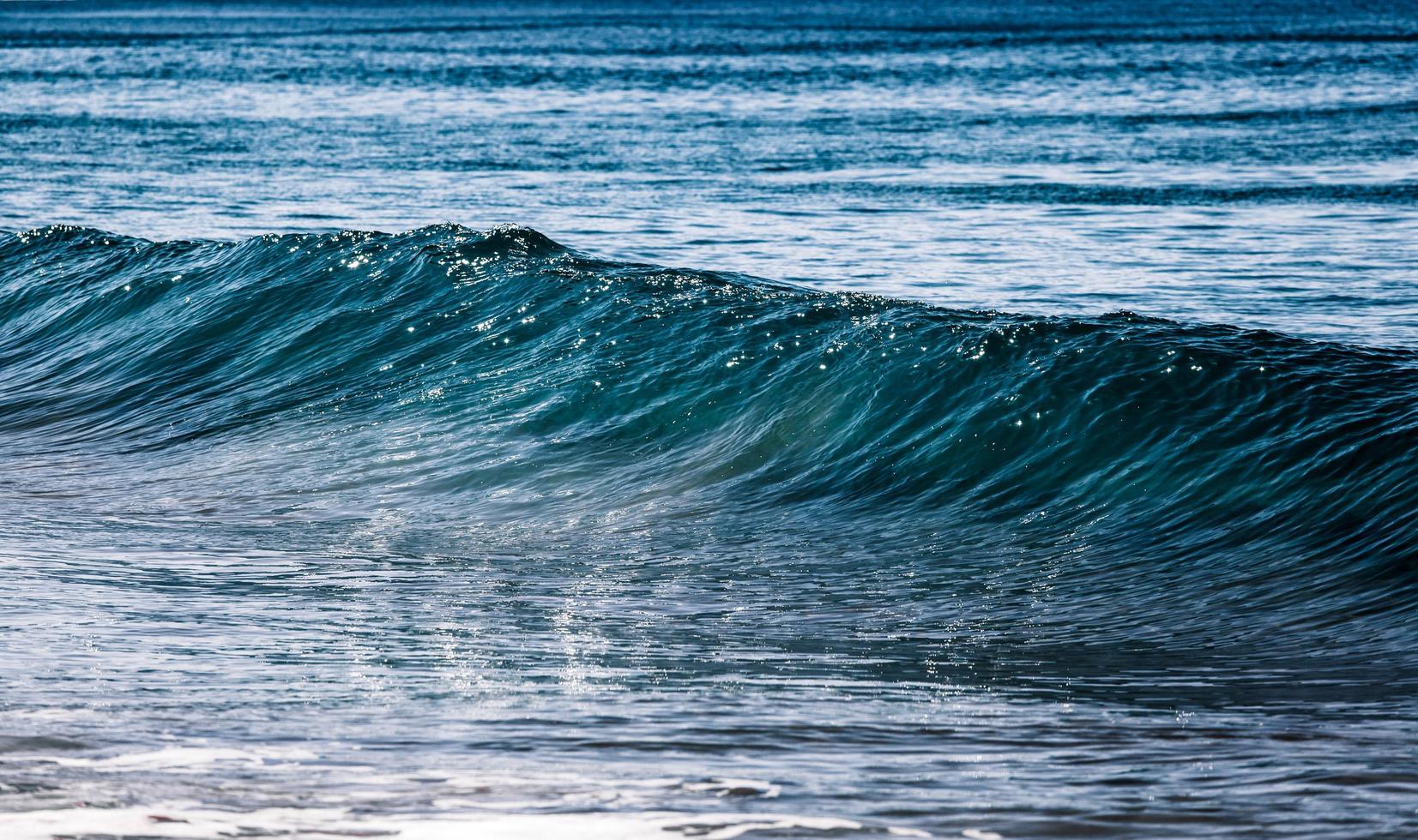 Blue ocean waves photo