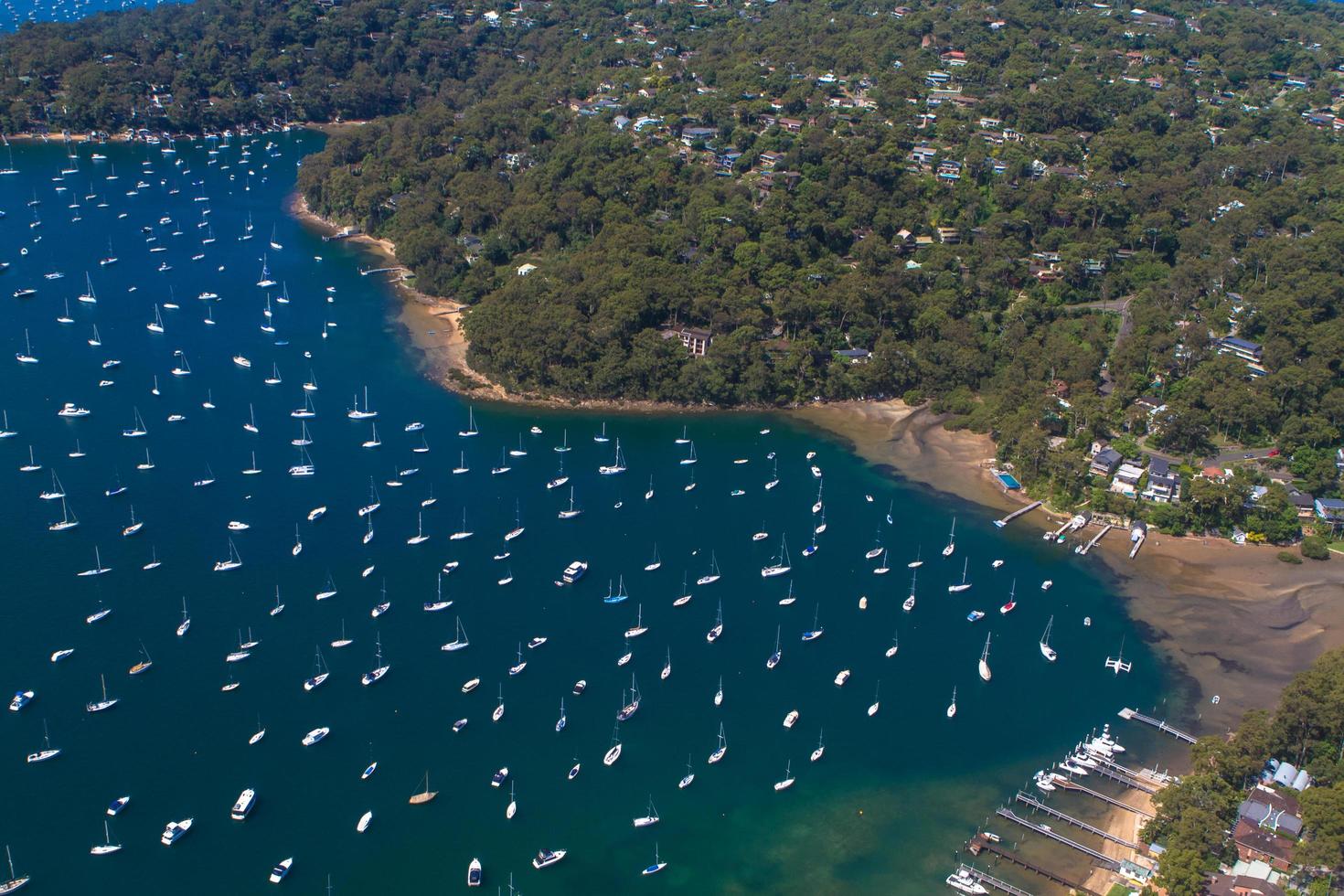 Aerial view of Pittwater photo