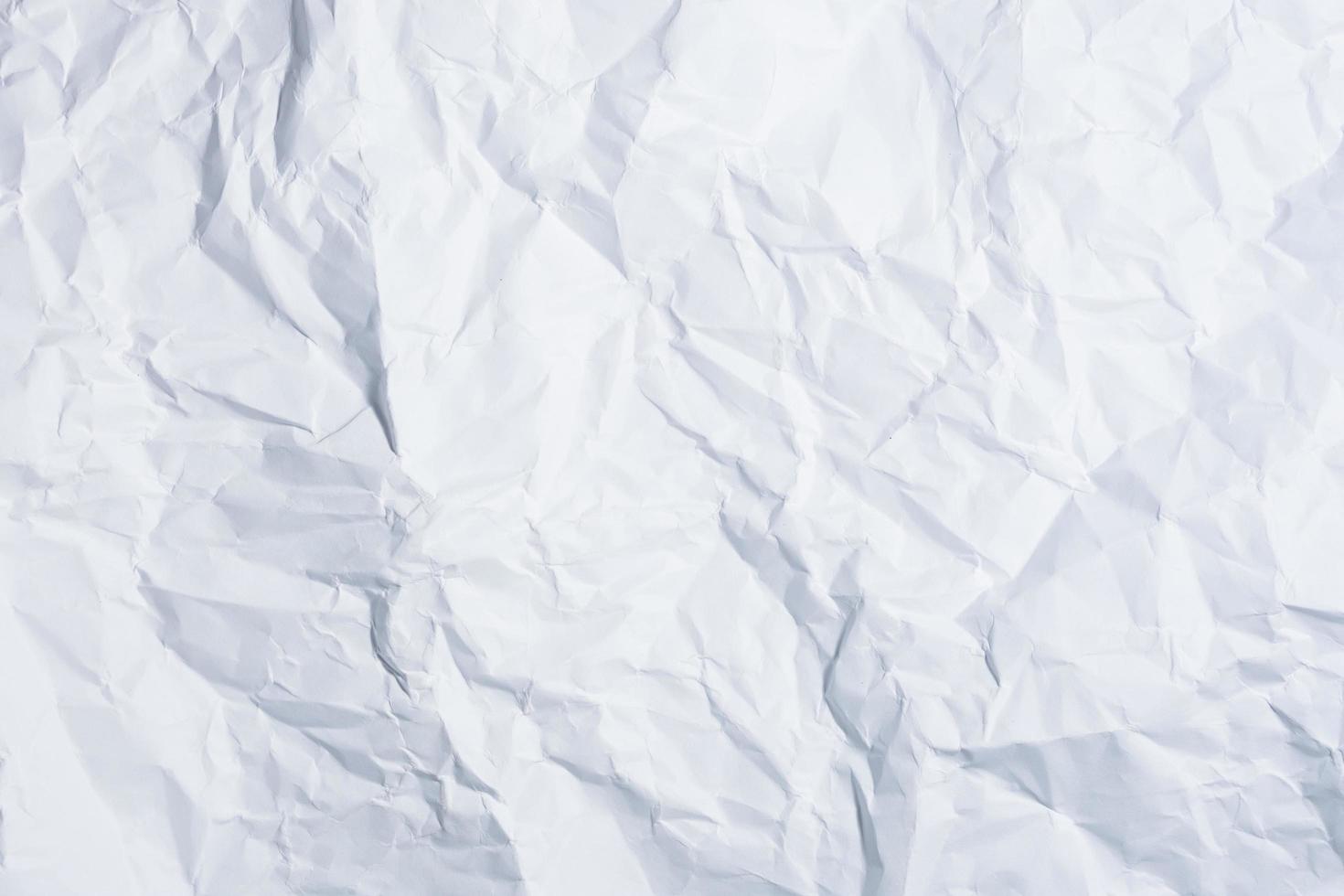 White wrinkled paper background photo