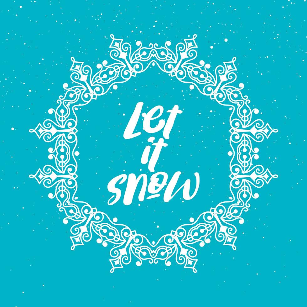 Let it snow christmas background vector
