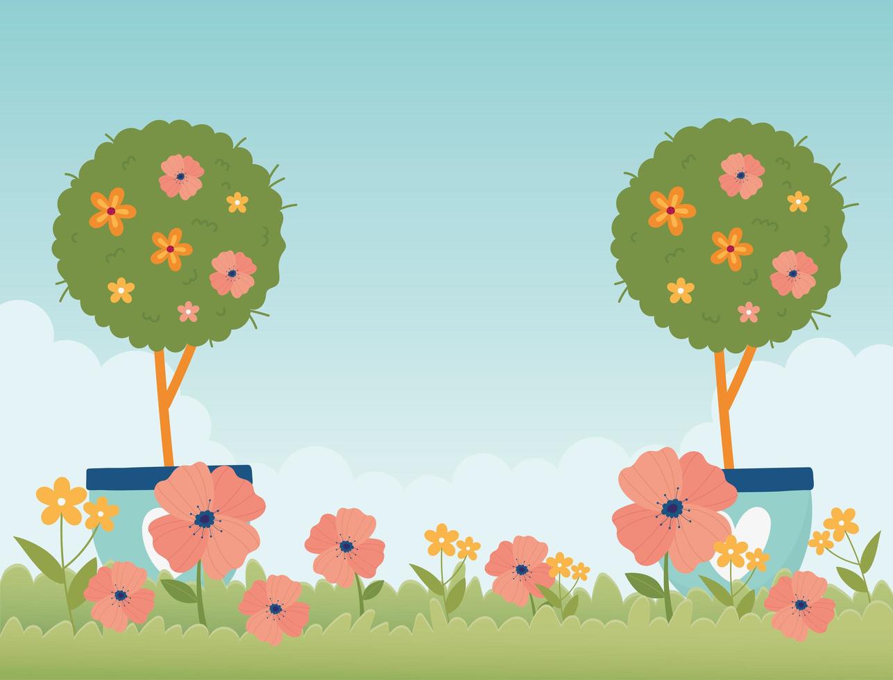 Spring celebration banner vector