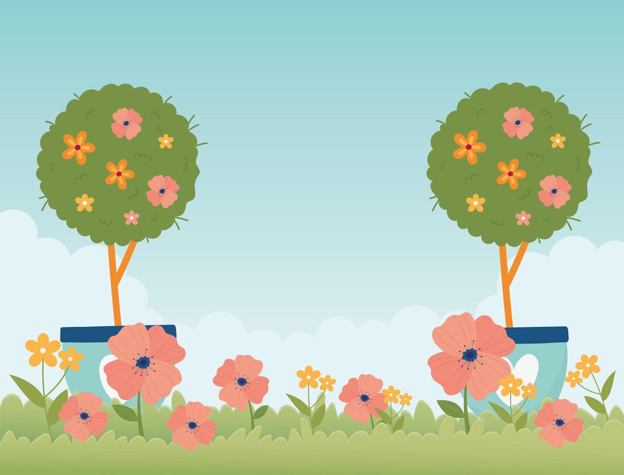 banner de celebración de primavera vector