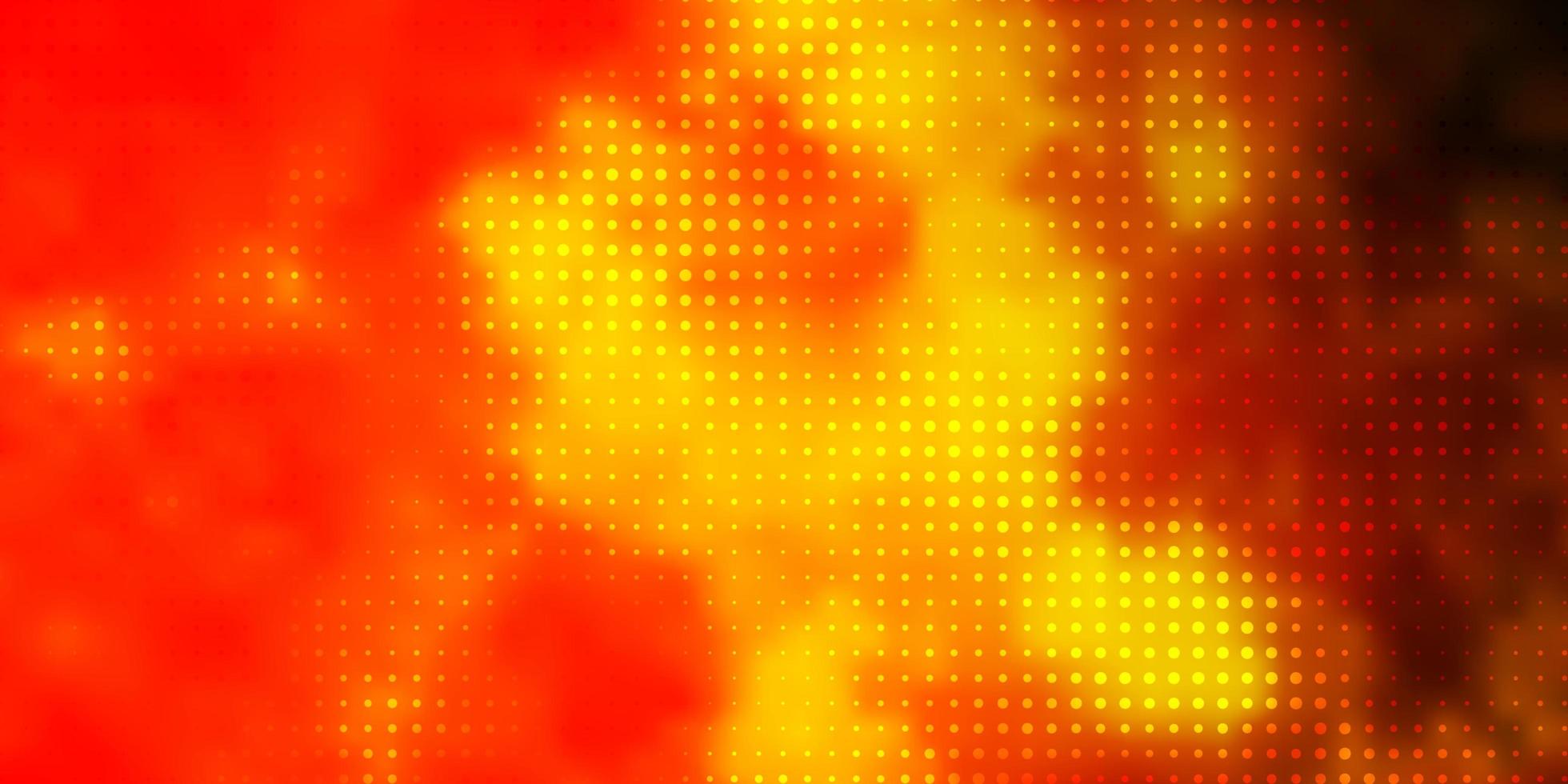Red and yellow pattern with circles. vector