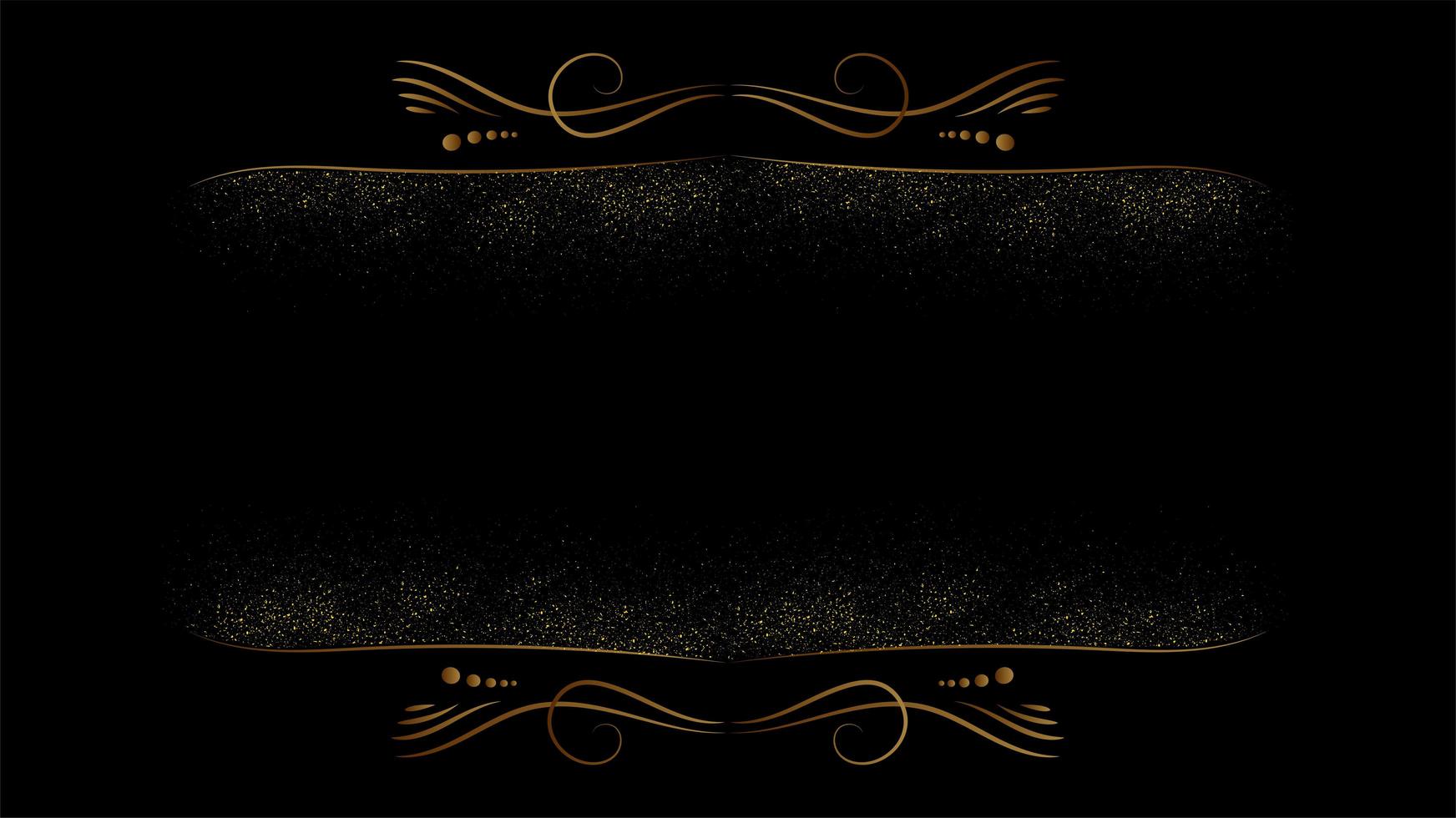 Black and gold luxury background vector