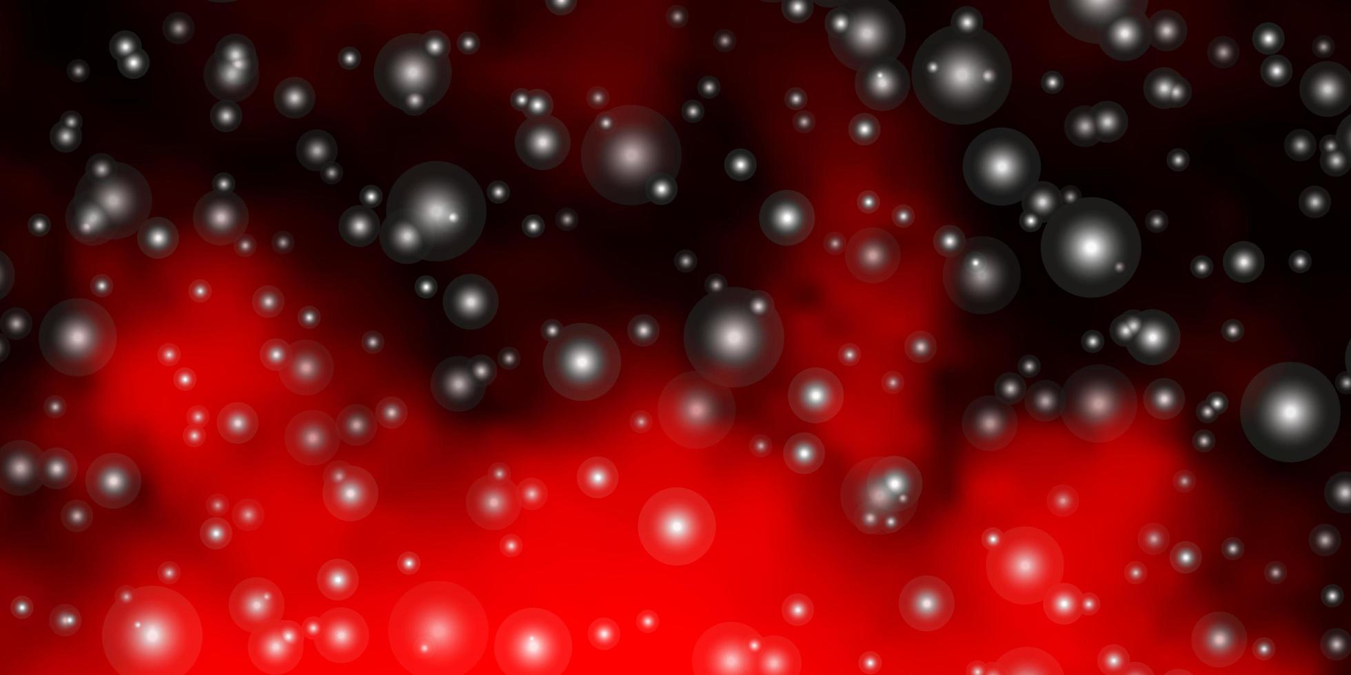 patrón rojo oscuro con estrellas abstractas. vector