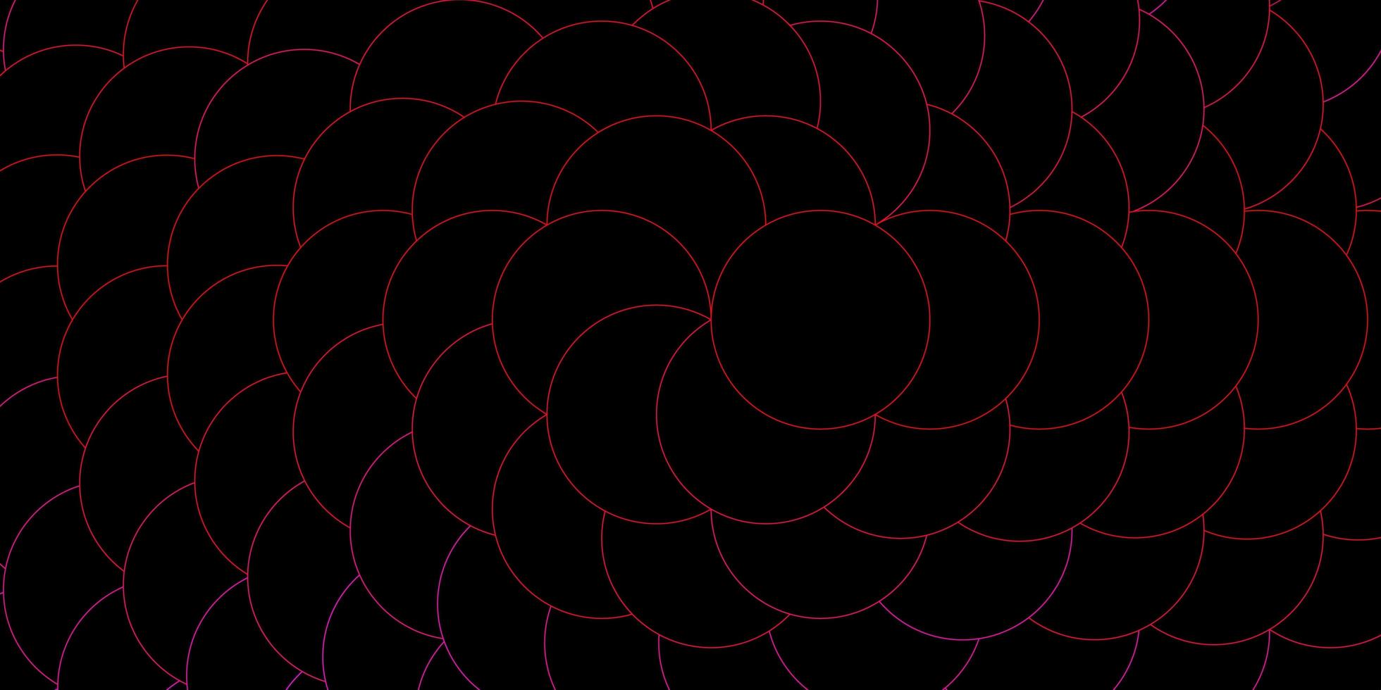 Purple and pink outlined disks on dark texture vector