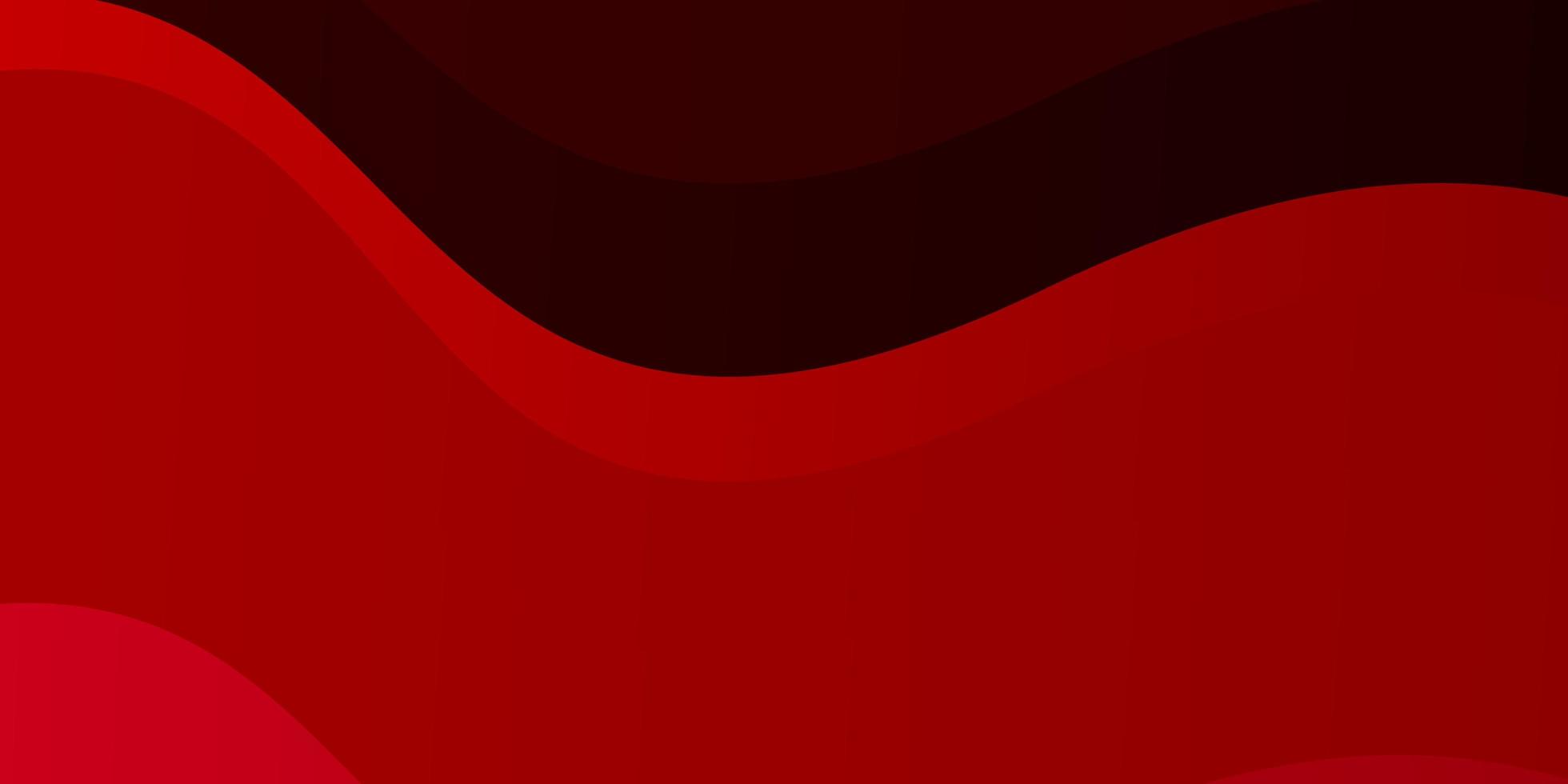 Fondo rojo oscuro con líneas dobladas. vector