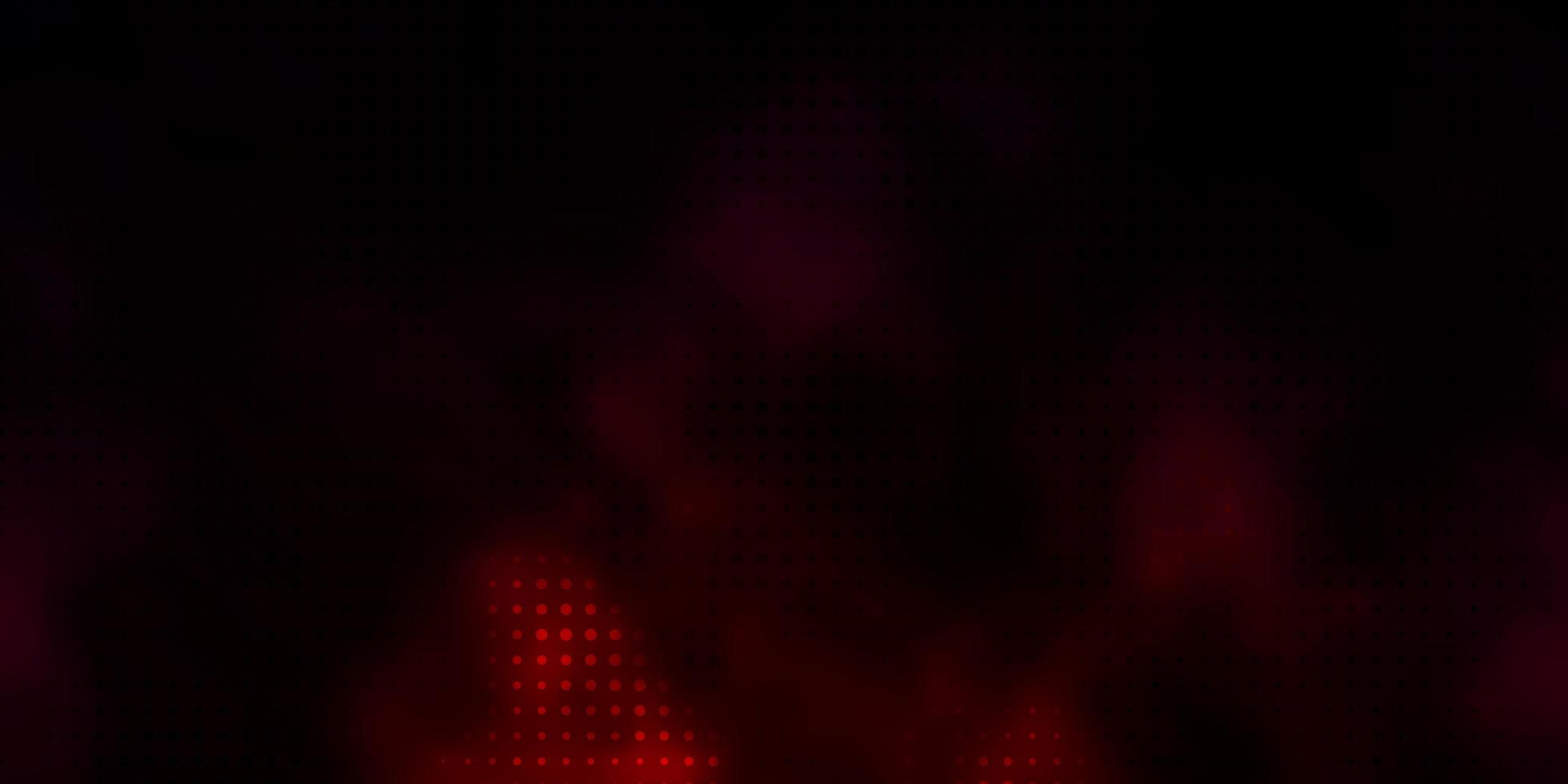 Red template with circles. vector