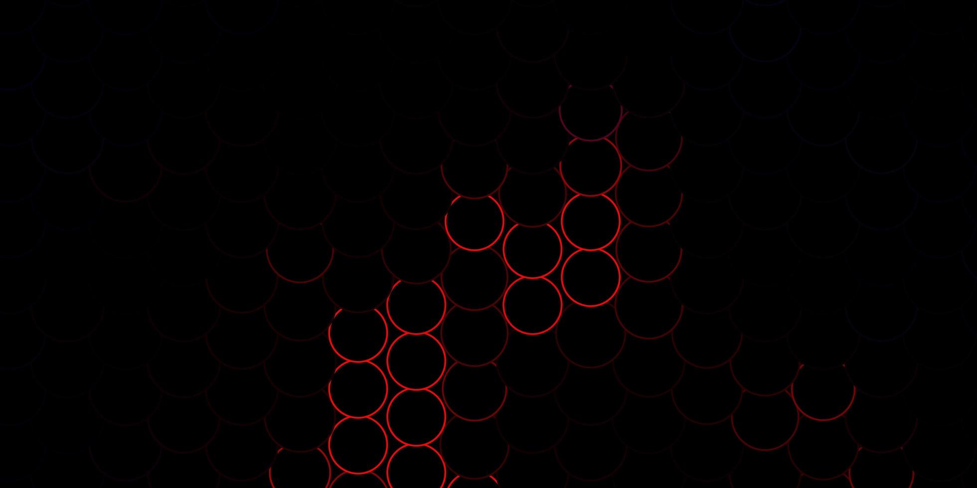 Red outlined disks on dark texture vector