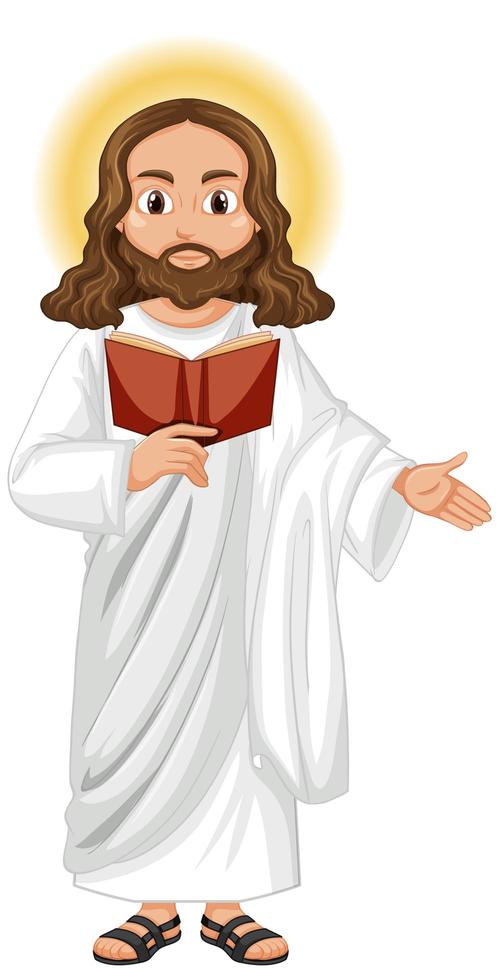 Jesus preaching in standing position character vector