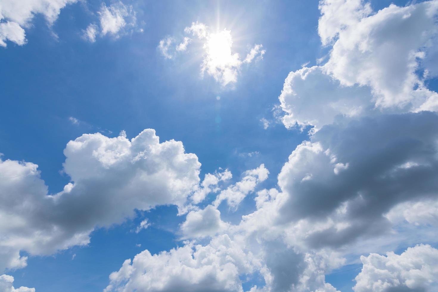 Blue sky and clouds photo