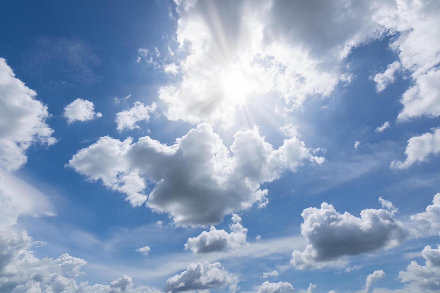 Blue sky and clouds photo