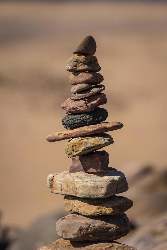 primer plano, de, un, pila de piedras foto