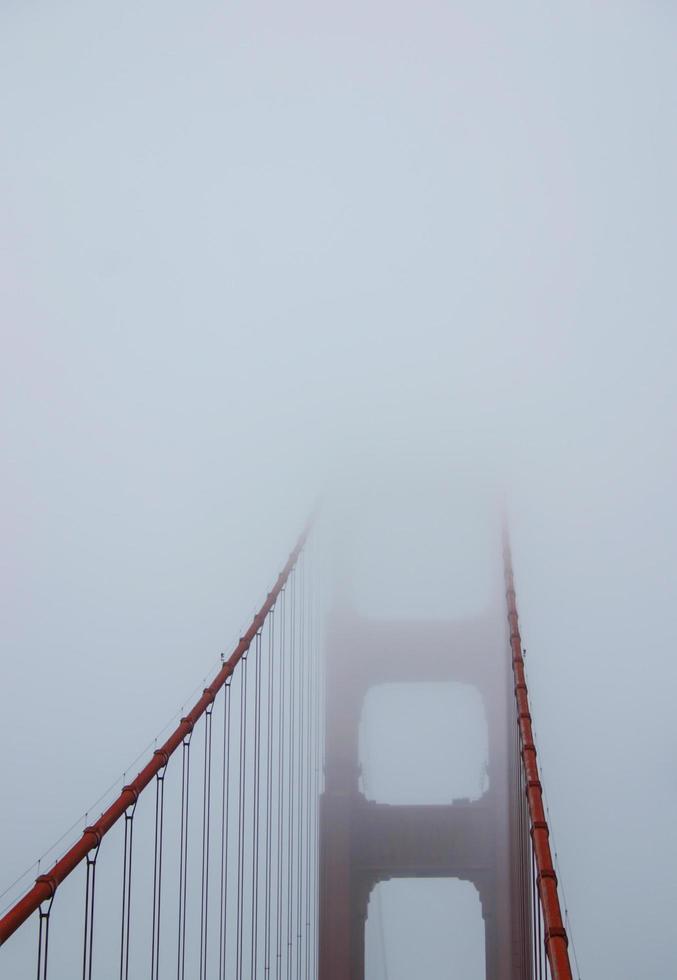 Golden Gate Bridge in fog photo