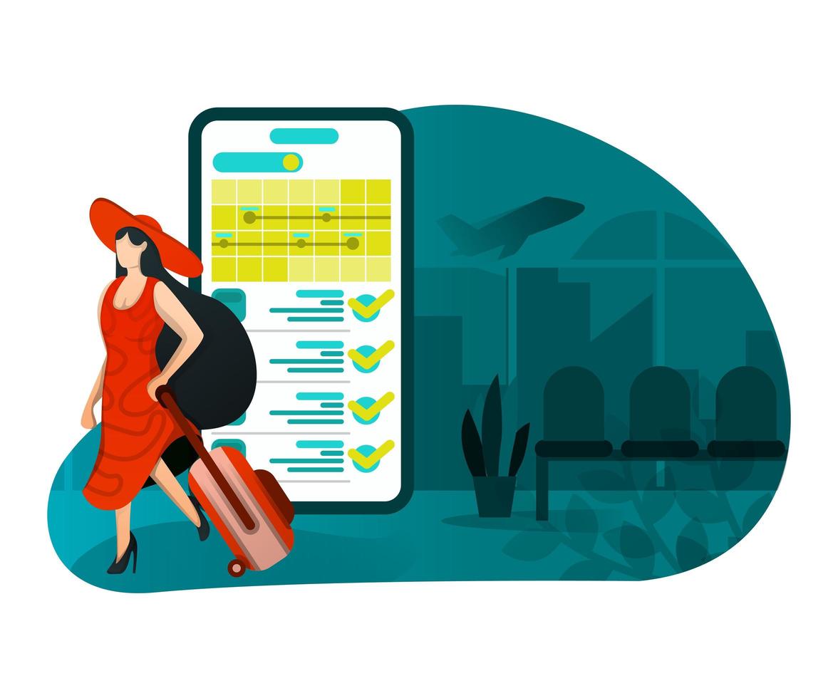 Illustration of holidays with technology vector