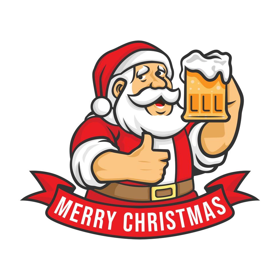 Santa Beer Vector Art, Icons, and Graphics for Free Download