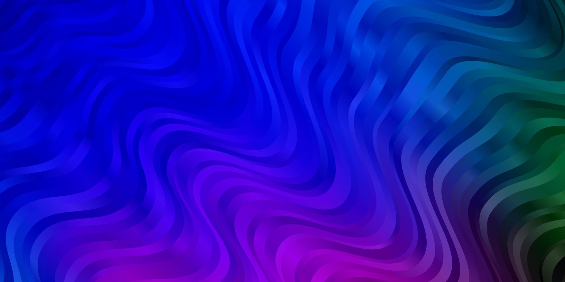 Dark pink and blue background with bent lines. vector