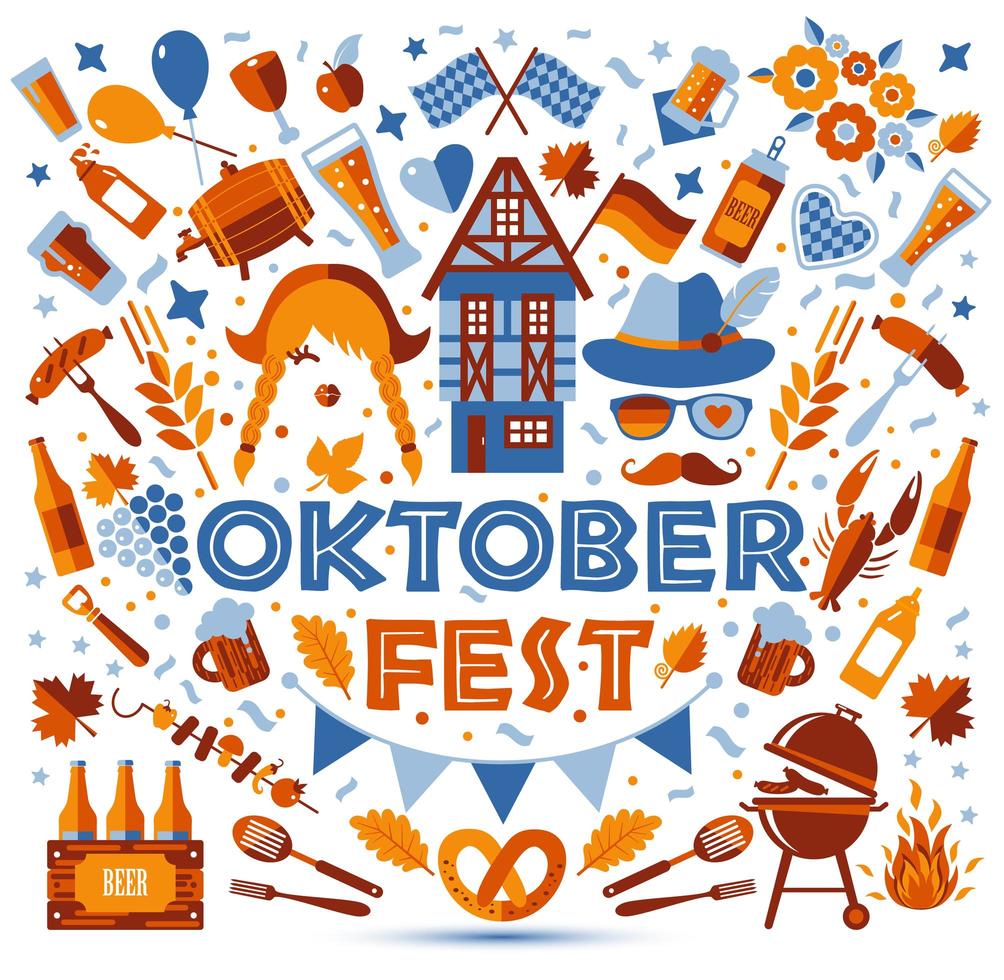 banner del festival oktoberfest vector