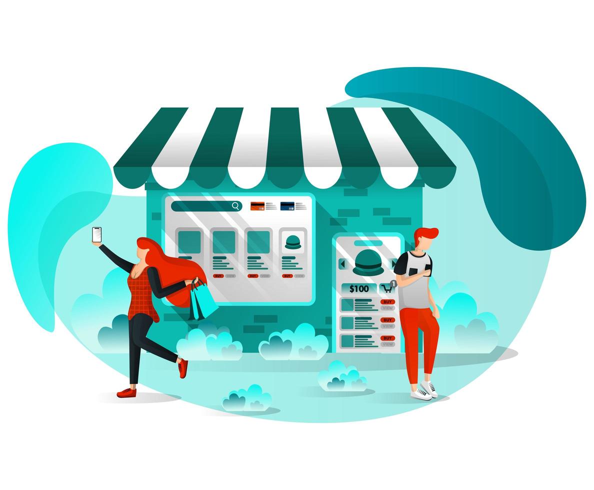 E-commerce Digital Marketing vector