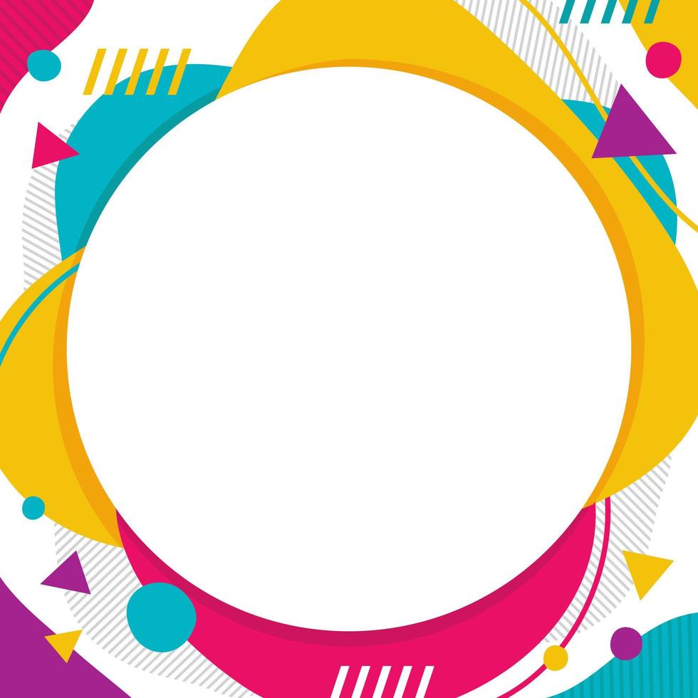 Abstract Modern Colourful Background with Circular Accent vector