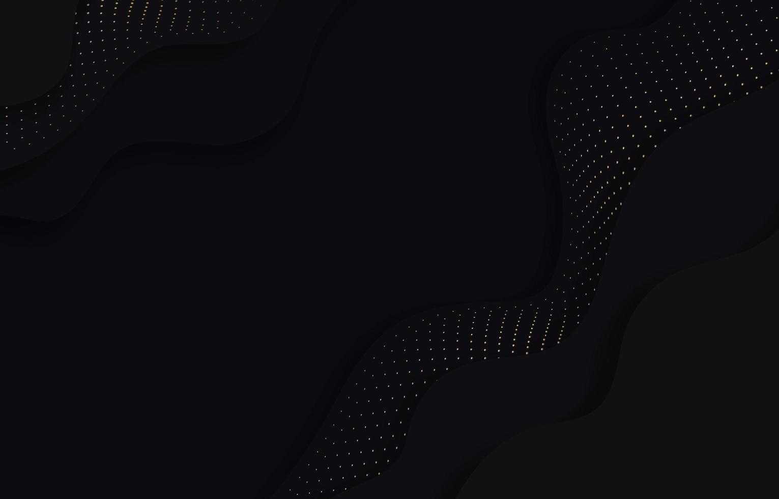 Elegant Black Wave Background vector