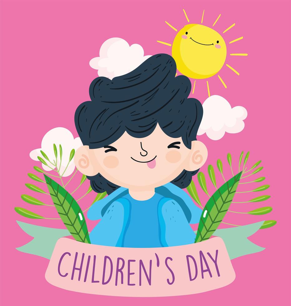 Happy Children's day celebration vector