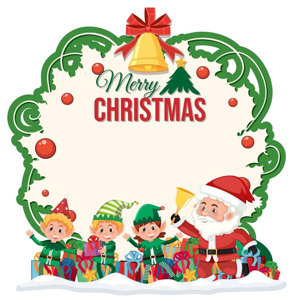 Isolated Merry Christmas banner vector