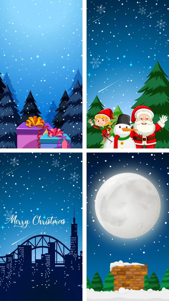 Background templates with christmas theme vector