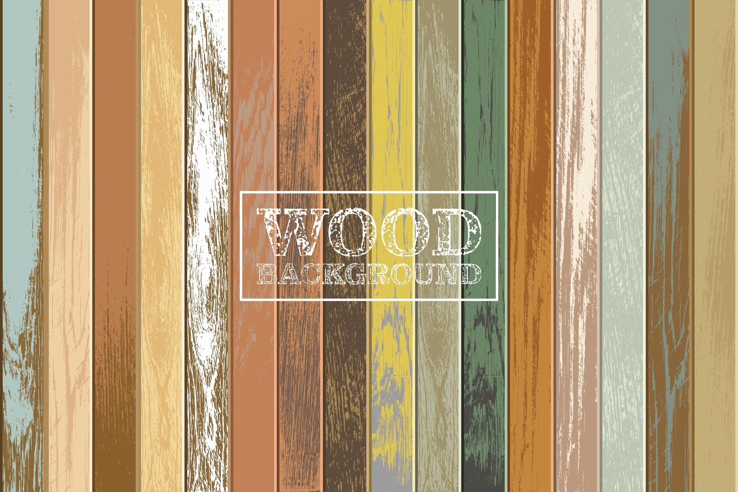 Fondo de madera vintage con viejos colores descoloridos vector