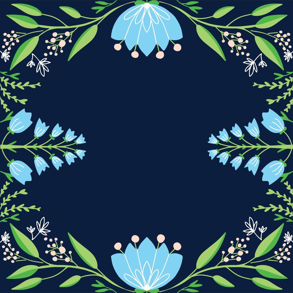 fondo floral dibujado a mano vector