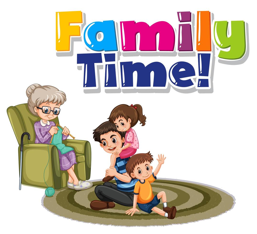 Happy Family In Living Room Download Free Vectors Clipart Graphics Vector Art