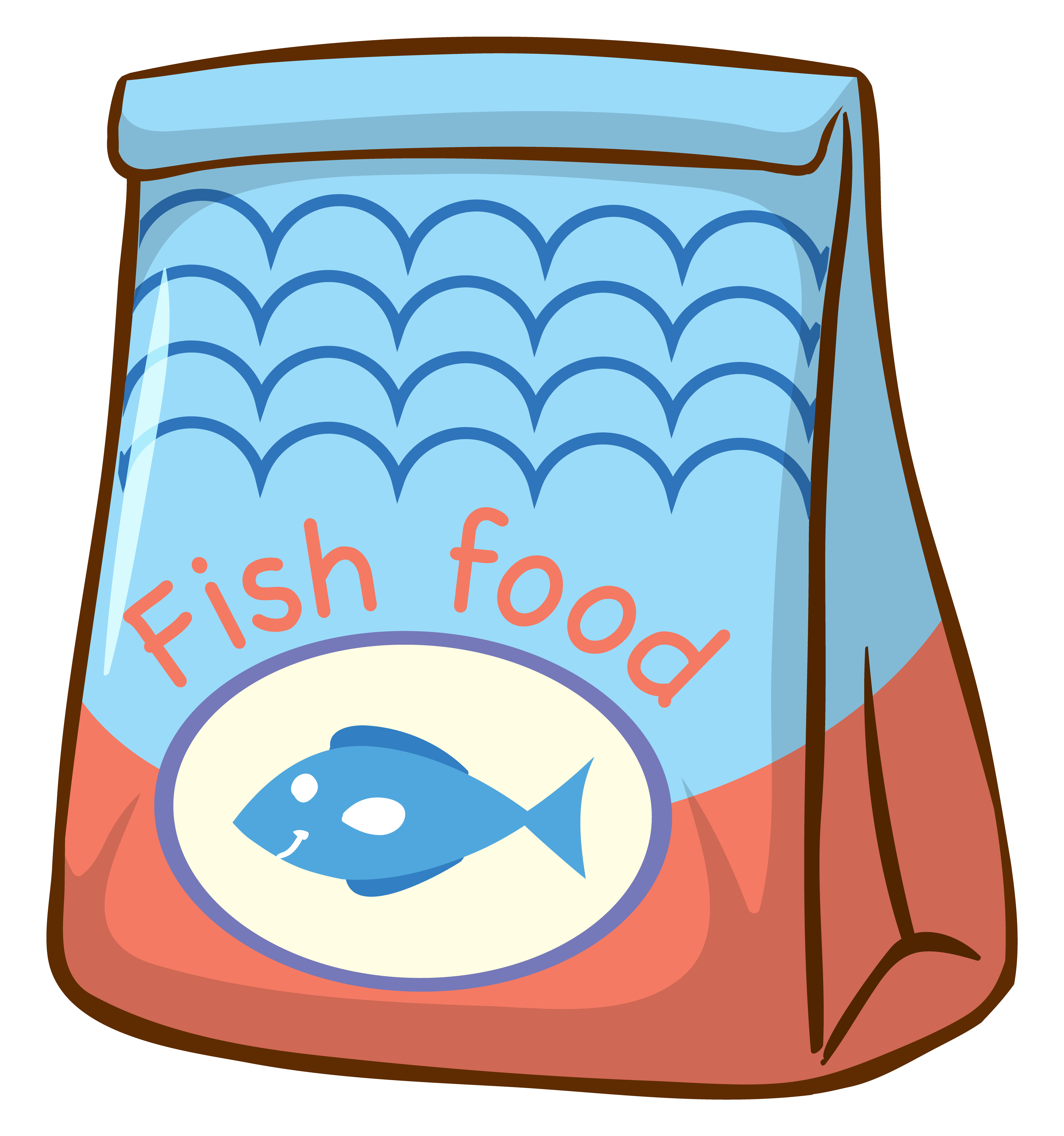 Bag of fish food on white background 1445086 Vector Art at Vecteezy