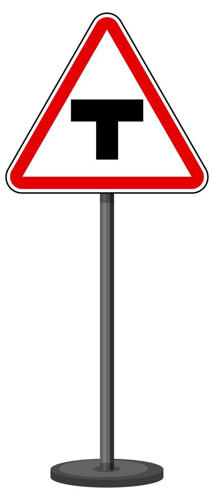 Red traffic sign on white background vector
