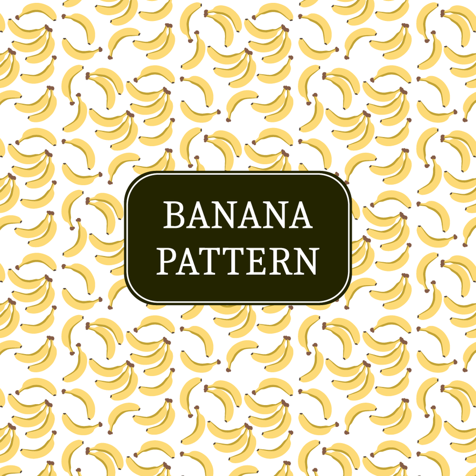 Yellow bananas pattern vector