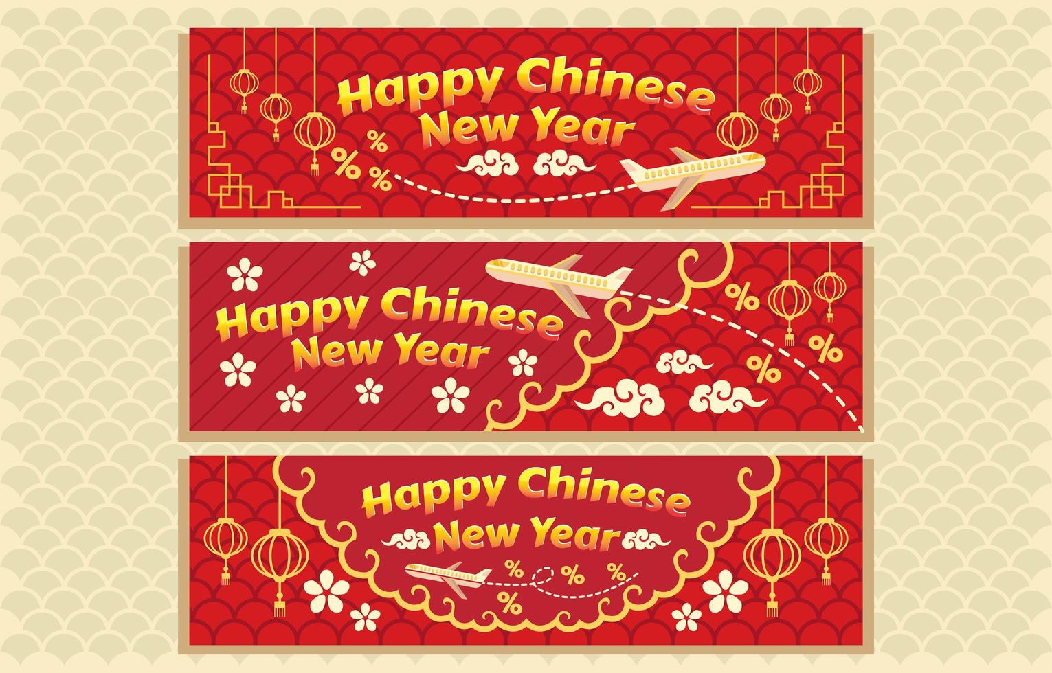 Promotion Banner for Lunar New Year vector