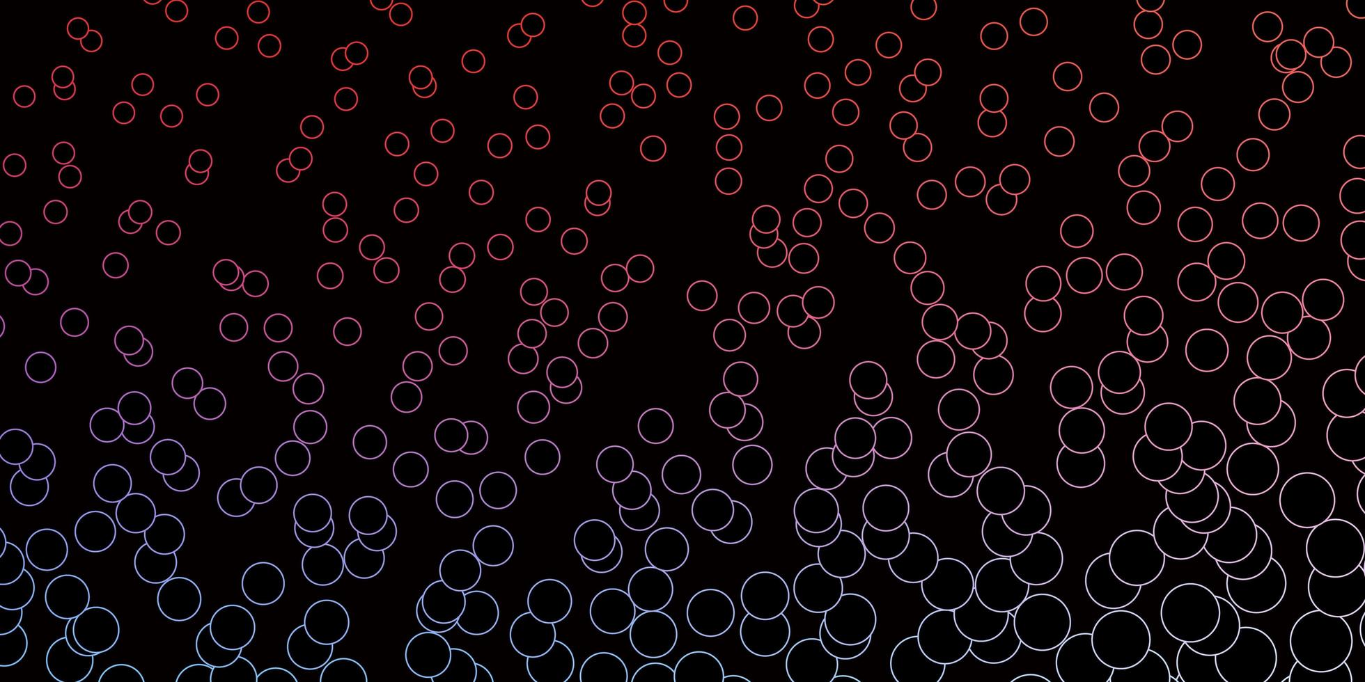 patrón de círculos contorneados azul y rojo. vector