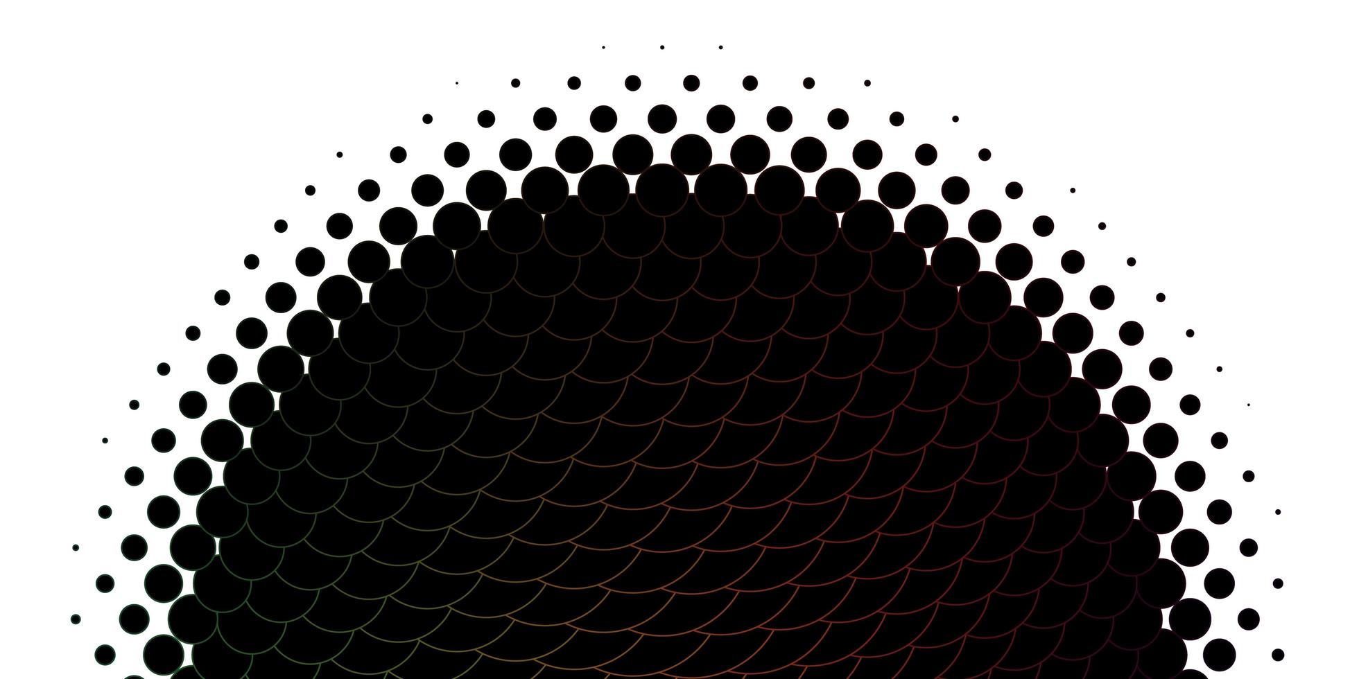 Green and red outlined spots background vector