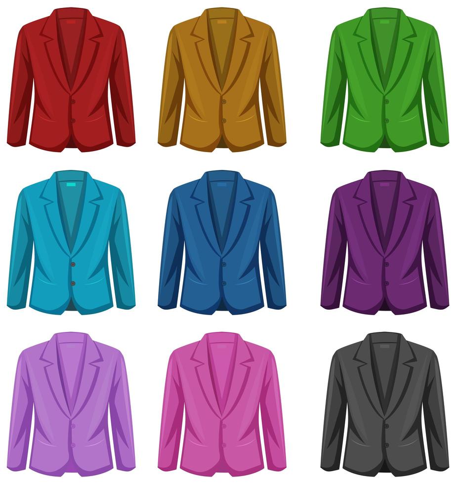 conjunto de chaqueta profesional vector