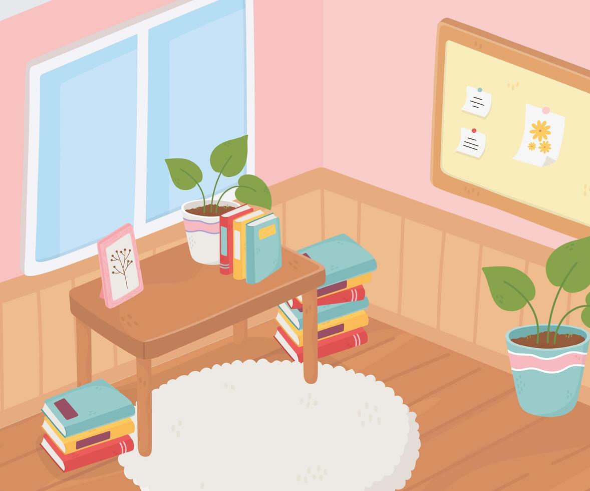 Sweet home interior vector