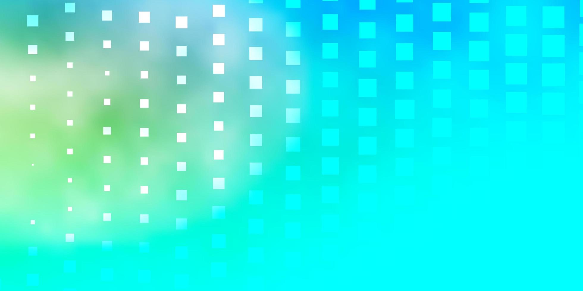 telón de fondo azul y verde con cuadrados. vector