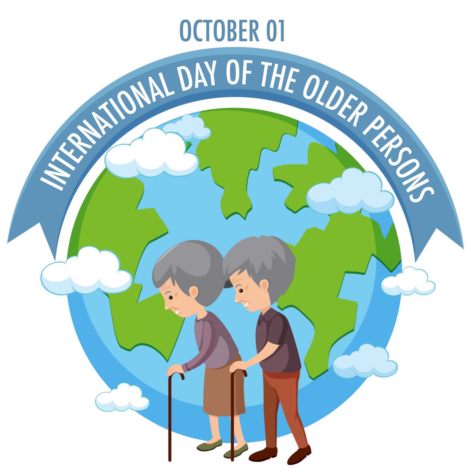 International Day of the Older Persons Design 1447207 Vector Art at